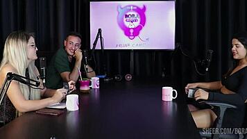 Val Mineirinha's Bora Cast Compilations with Bruna Carlos on Sheer Red