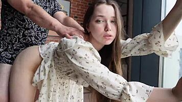 Stepsister Doesn't Mind Floor Fun