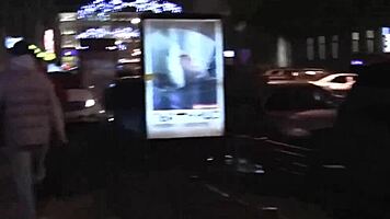 euro teen doubled in naughty group blowjob?