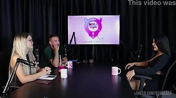 Val Mineirinha's Bora Cast Compilations with Bruna Carlos on Sheer Red