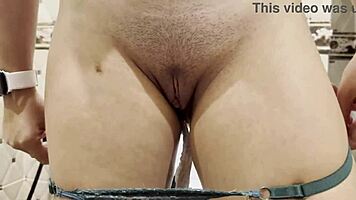 Hey, compilation of hairy pussy peeing in close-up POV!