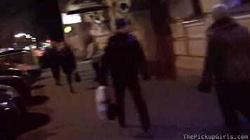 euro teen doubled in naughty group blowjob?