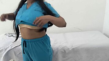 big ass nurse masturbates in hospital