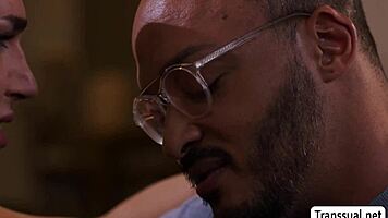 horny shemale and tipsy black dude anal fuck