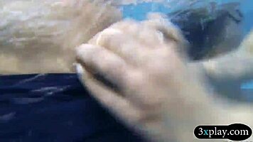 Teen Besties Give A Wet Blowjob And Drilled By The Pool