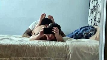 i love to watch in the mirror while he drills my asshole!