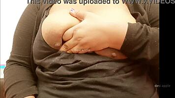 Bengali teen girl playfully interacts with her body in homemade video