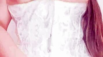 Hot Latina feels dripping wet pussy masturbation