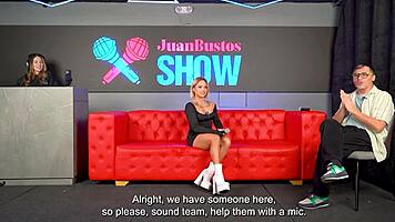 show lesbico between xiara dark and nahoo gets out of control and fan fucks one of the girls juan bustos show 😈