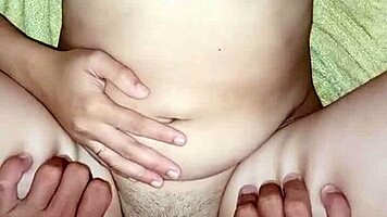 Sexy Teen Loves to Fuck After Taking a Bath with Petite Couple in Homemade Scene