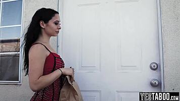 A petite lesbian babe fucks her former blonde classmate to apologize