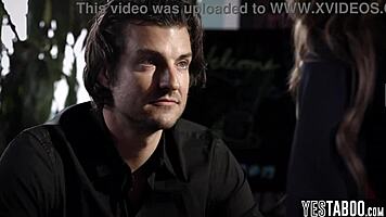 wow, the flight attendant milf flirts and hooks up with married stranger!