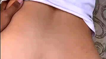 The college girl says, 'I lost the bet and got fucked in the courtyard'