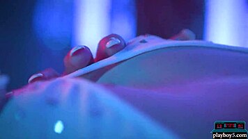 Big ass petite milf blonde Kenna James hot solo striptease for Playboy