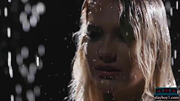 Big ass petite milf blonde Kenna James hot solo striptease for Playboy