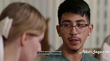 Cheerleader chooses nerd over jock for virginity loss, Melody Marks Diego Perez