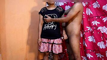 Desi Indian Couple's Rough Homemade Sex in Dorm Room