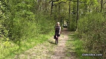 Milf Picked Up in WOODS and FUCKED