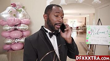 sexy teen 18+ bride fucks husbands black friends