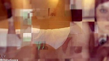 Gorgeous british blonde gets fucked with a strapon 😍