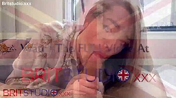 Hot British Teen Swallows Huge Cumshot