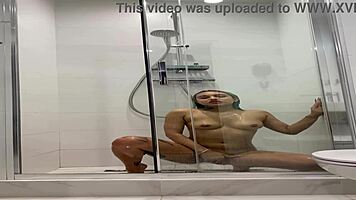 I can't get enough of naked roxy showering and masturbating