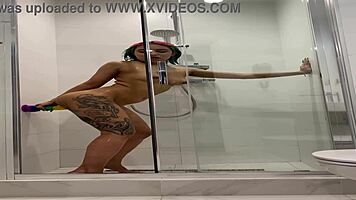 I can't get enough of naked roxy showering and masturbating