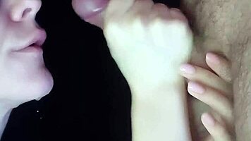 close up suck dick leads to cumshot facial on wet pussy