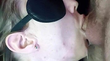 close up suck dick leads to cumshot facial on wet pussy