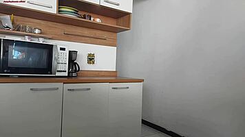 Risky sex while husband showers, almost caught