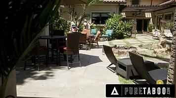 pure taboo busty stepmom lexi luna teaches virgin stepson to fuck with husbands permission