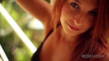 amazing teen is playing with toys in her room