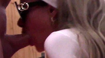 milf sunglasses blowjob swallow compilation