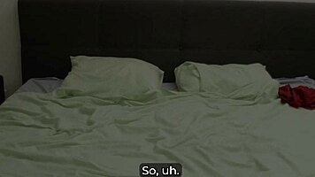 A Woman Teases A Man During A Phone Conversation