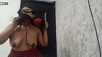 Exotic Dancer Warming Up With Her Open Pussy