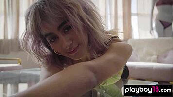 Hot Blonde Latina Babe Reveals Her Big Natural Boobs!