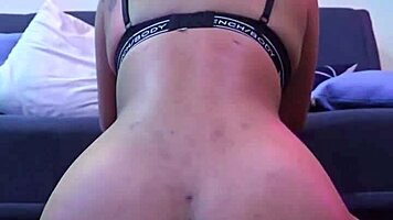 'Check out exotqifox's sexy ass riding with dildo'