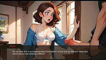 i saw massive cock grow in front of girls in farmer kink hentai