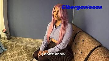 Young student in uniform mistaken for prostitute in outdoor pool setting