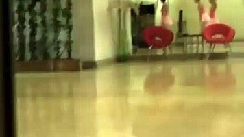 Teen ballerinas share pussy