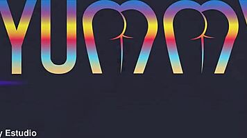 Elisa Santos casually handles four big cocks in double anal session.