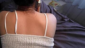 curvy latina cheats hard on phone