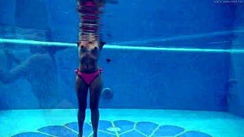 I tease naked hungarian girls swimming in pool