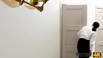 older woman in tutor4k gives horny guy more than a drawing lesson 😉