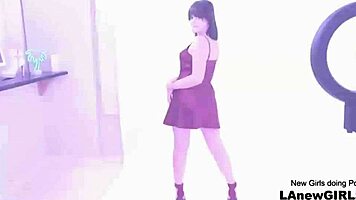 Simply Stunning Model Participates In Modeling Audition Interview