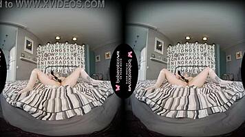 Solo Teen Brunette Lana Tylor Masturbating in VR