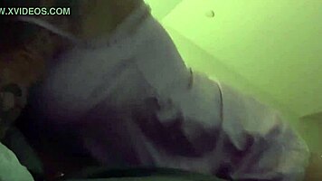 I cum hard in pink satin lingerie, horny milf masturbating with dildo