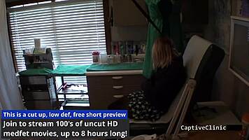 Lesbian Torment Clinic Olivia Kassady Teasing Blonde Pussy