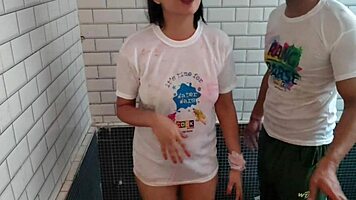 guy fucks saara anal hard during holi 😈