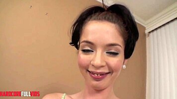 Pretty Brunette Deepthroats Japanese Cock Intensely
